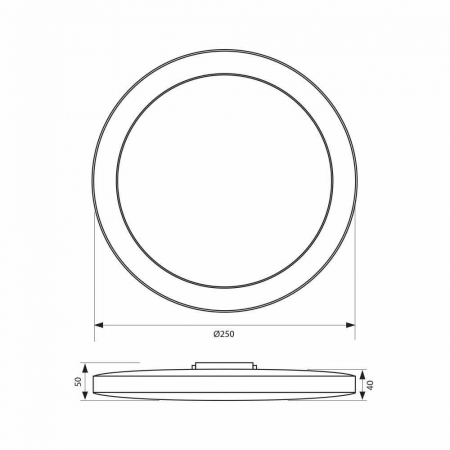 Plafoniera LED LED ∙ 18W ∙ 4000K ∙ IP44 [3]