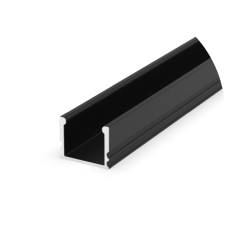 Profil led aplicat - Profil Aluminiu negru P5-2 Dispersor opal 2M