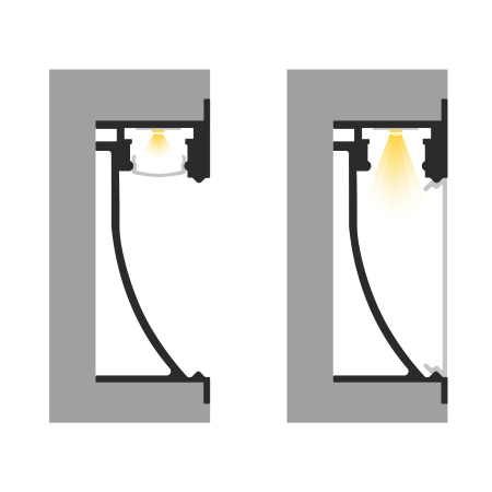 Profil Aluminiu LED 1M argint anodizat P26-2 [2]