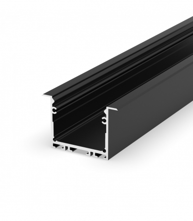 Profil Aluminiu LED negru P22-1 Dispersor opal 2M [1]