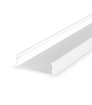 Profil led aplicat - Profil Aluminiu LED alb P13-1 Dispersor opal 2M