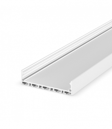 Profil Banda LED - Profil Aluminiu LED alb P20-1 Dispersor opal 2M