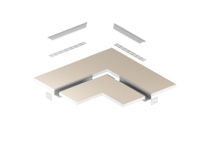 Profil Aluminiu LED negru P22-2 Dispersor opal 2M [6]