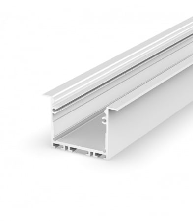 Profil Banda LED - Profil Aluminiu LED alb P22-1 Dispersor opal 2M