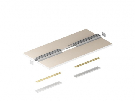 Profil Aluminiu LED negru P22-2 Dispersor opal 2M [3]
