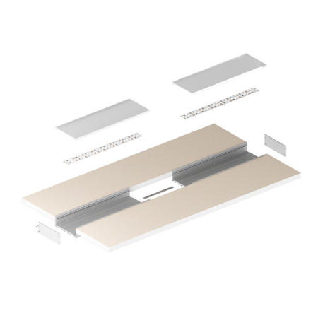 Profil Aluminiu LED 1M negru P27-2 [4]