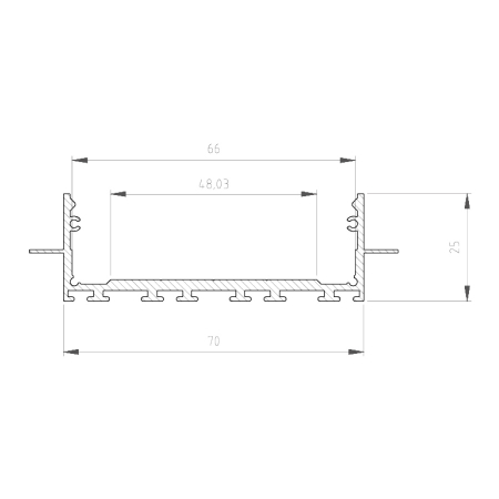 Profil Aluminiu LED 1M negru P27-2 [1]