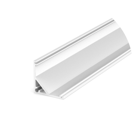 Profil LED colt - Profil Aluminiu LED alb P3-2 Dispersor opal 2M