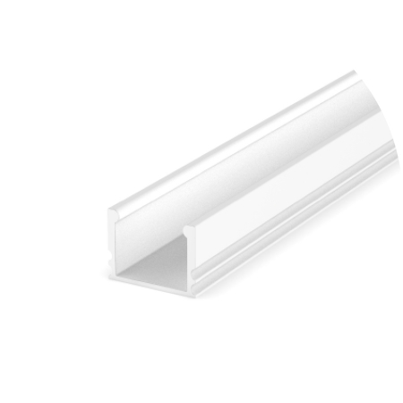 Profil led aplicat - Profil Aluminiu alb P5-2 Dispersor opal 2M