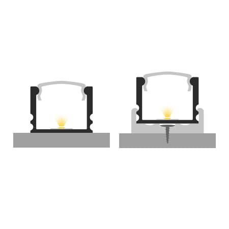 Profil Aluminiu alb P5-2 Dispersor opal 2M [2]