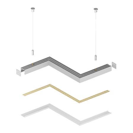 Profil Aluminiu LED negru P22-3 Dispersor opal 2M [9]