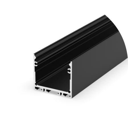 Profil Aluminiu LED negru P22-3 Dispersor opal 2M [1]