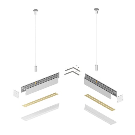 Profil Aluminiu LED argint anodizat P22-3 Dispersor opal 2M [7]