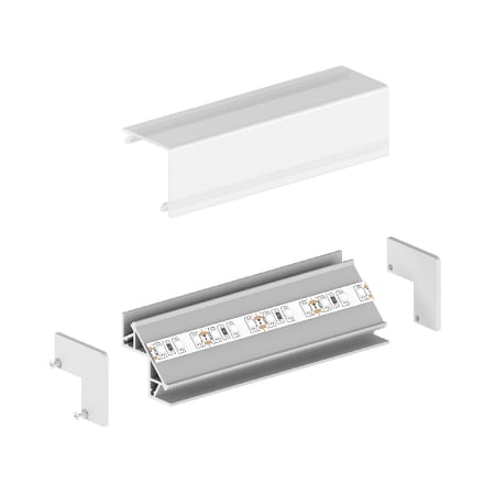 Profil Aluminiu LED P12-1 + Dispersor opal 2M [3]
