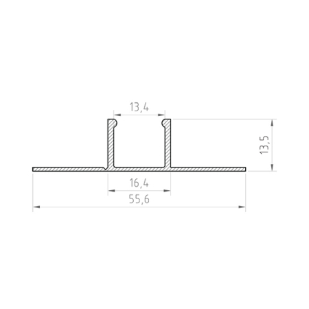 Profil Aluminiu LED P17-1 + Dispersor opal 2M [1]