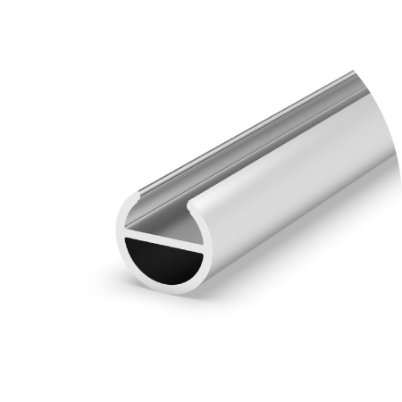 Profil Aluminiu LED argint anodizat P19-1 Dispersor opal 2M [1]