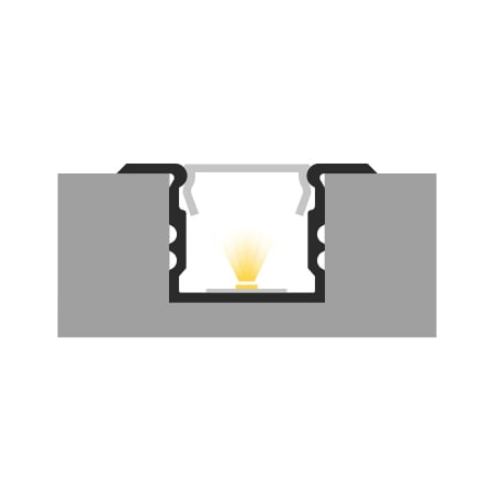 Profil Aluminiu LED argint anodizat P18-2 Dispersor opal 2M [2]