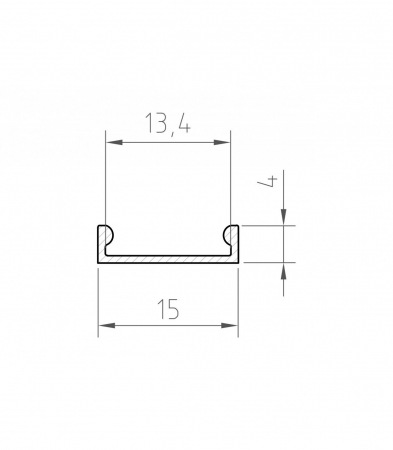 Profil Aluminiu LED alb P4-3 Dispersor opal 2M [1]