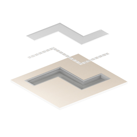 Profil Aluminiu LED 1M alb P27-1 [6]