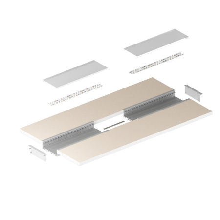 Profil Aluminiu LED 1M negru P27-1 [3]