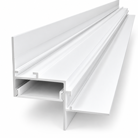 Profil Banda LED - Profil LED Aluminiu Alb Incastrabil SHADOW Dispersor Opal 2M