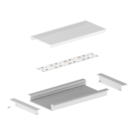 Profil Aluminiu LED alb P21-1 Dispersor opal 2M [3]