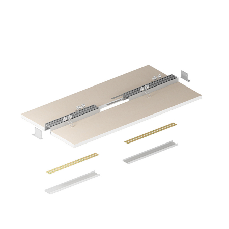 Profil Aluminiu LED argint anodizat P22-1 Dispersor opal 2M [4]