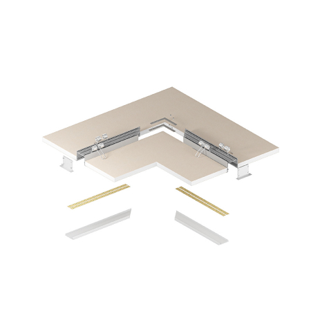 Profil Aluminiu LED argint anodizat P22-1 Dispersor opal 2M [5]