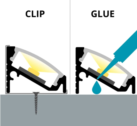 Profil LED champagne de colț LP206CH din aluminiu – 2 m [3]