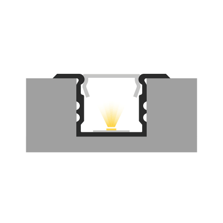 Profil Aluminiu LED alb P18-2 Dispersor opal 2M [1]