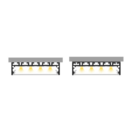 Profil Aluminiu LED alb P20-1 Dispersor opal 2M [2]