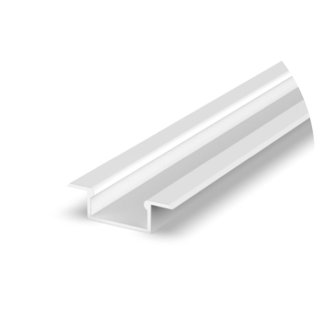 Profil led incastrat - Profil Aluminiu LED alb P6-2 Dispersor opal 2M
