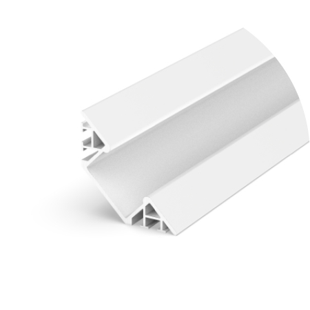 Profil led incastrat - Profil Aluminiu LED alb P7-1 Dispersor opal 2M
