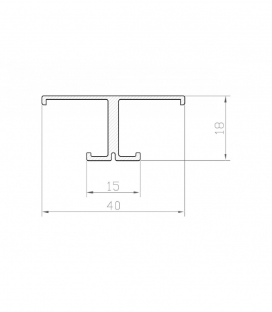 Profil Aluminiu LED argint anodizat P9-1 [1]