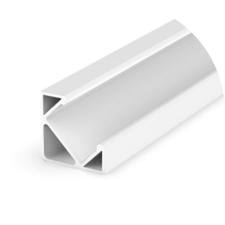 Profil LED colt - Profil Aluminiu LED alb P3-1 Dispersor opal 2M