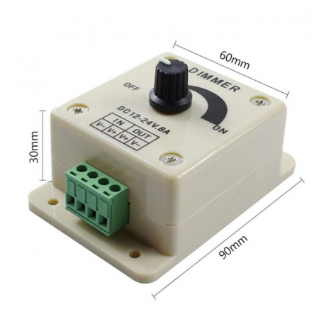 DIMMER MANUAL LED MONOCOLOR 12V-24V/8A [3]