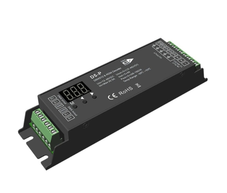 Controler Banda LED - Receptor LED DMX512 - 5 canale - 12-48V DC 5x4A - Decodor DMX - D5-P
