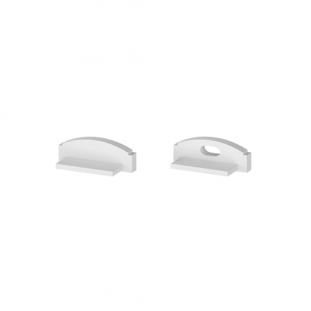 Accesorii profile led - Set de capace de capat din plastic alb P4-3 [C1, C4]