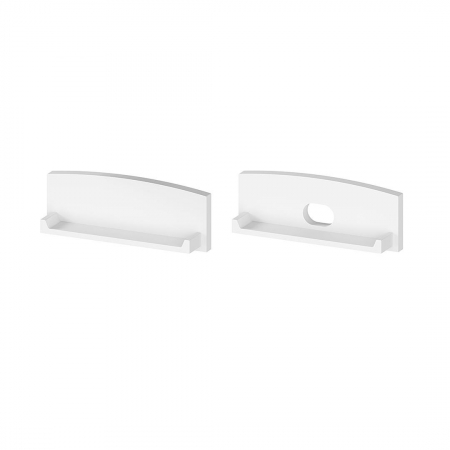 Accesorii profile led - Set de capace de capat din plastic alb P13-1 [C2]
