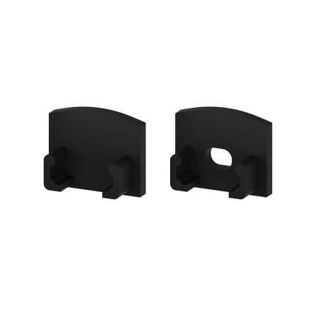 Accesorii profile led - Set de capace de capat din plastic negru P5-2; P18-3, GK18-3 [C1, C4]