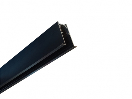Corpuri de Iluminat pe Sina LED - SINA MAGNETICA INCASTRATA 48V DC 3M NEGRU MAT