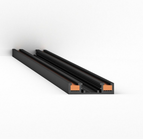 Sina magnetica Slim LED 48V - Sina magnetica slim negru aplicata 1M