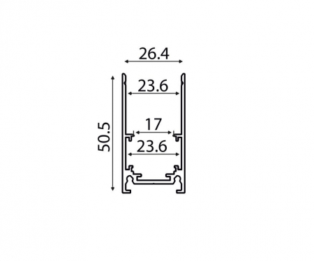 SINA MAGNETICA SUPRAFATA 48V DC 3M NEGRU MAT [3]