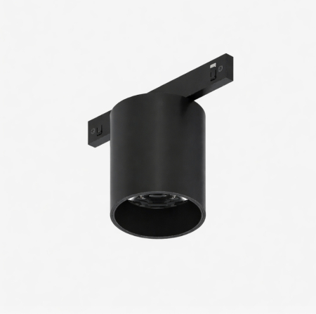 Sina Magnetica Slim 5mm 24V - Spot Led Magnetic Negru 24V DC 6W 3000K 478LM 24° RA90 Ø50*H57