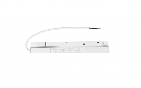 Corpuri de Iluminat pe Sina LED - SURSA ALB MAT MAGNETIC 200W 230V AC- 48V DC IP20 2.1A 250 * 23.5 * 45MM CU CABLU 2M