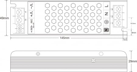 Sursa de alimentare cu tensiune constanta 24V 100W, reglabila TRIAK, 0 / 1-10V [1]