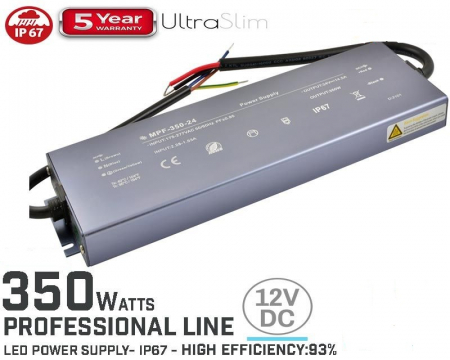 Sursa de alimentare cu tensiune constanta PFC IP67 12V 350W [1]