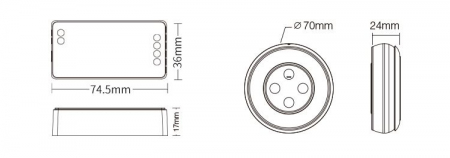 Panou + controler CCT 12V-24VDC 12A FUT035SA [1]