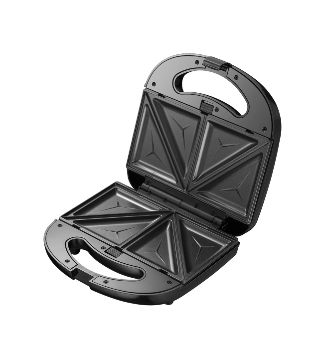 Aparat multifunctional 3 in1, pentru preparat vafe/gofre sau sandwich, 750 W [3]