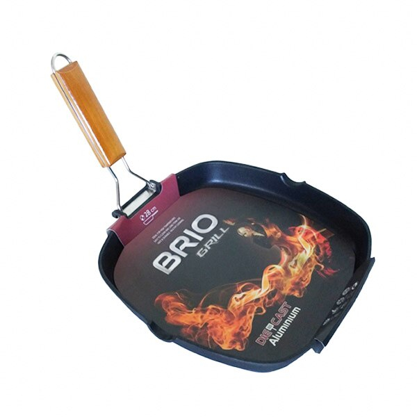 Tigaie grill non-aderenta, 26x26 cm, BRIO [2]
